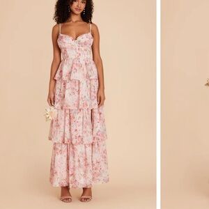 Birdy Grey Lola Dress Chiffon Pink Falling Petals